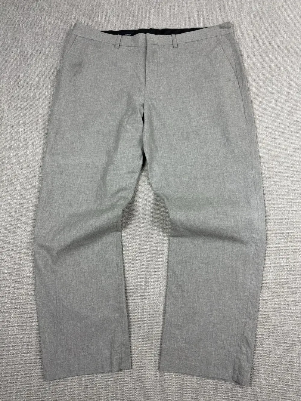 J.Crew Bedford Dress Pants Men’s 36x30 Gray Flat Front Cotton Chino Trousers